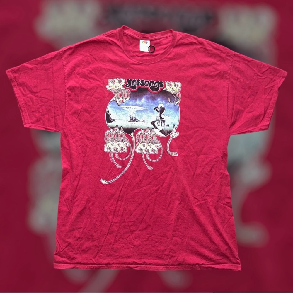 Yes Yessongs T Shirt Mens Licensed Rock Band Tee Cardinal 2XL